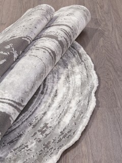 Ковер круглый SAFIR  дизайн 00843G GREY / GREY, форма круг — фото 3