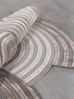 Ковер круглый SAFIR  дизайн 00835С GREY / BROWN, форма круг — фото 3