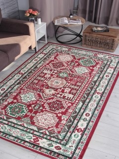 Ковер Дарга (DARGA)  дизайн F667 RED-CREAM, форма прямоугольник — фото 3