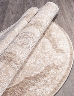 Ковер круглый Армина (ARMINA)  дизайн 03880B BROWN / BROWN, форма круг — фото 3