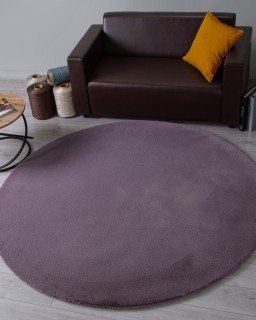 Ковер круглый Раббит люкс (RABBIT LUXE)  дизайн PX2001 GRAY, форма круг — фото 3