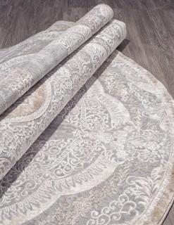 Ковер овальный Армина (ARMINA)  дизайн 03880C GREY / BROWN, форма овал — фото 3