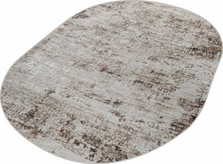 Ковер овальный Элиза (ELIZA)  дизайн 38554A BROWN FLS / CREAM FL, форма овал — фото 3
