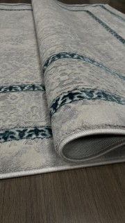 Ковер AMELII  дизайн 9255A S.L.GREY / P.TURQUOISE, форма прямоугольник — фото 3