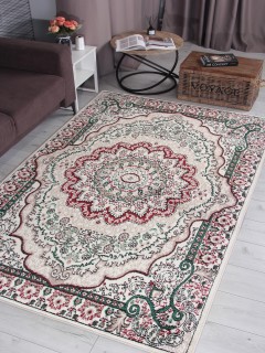 Ковер Дарга (DARGA)  дизайн F670 CREAM-RED, форма прямоугольник — фото 3