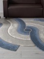 Ковер фигурный SAFIR  дизайн 00836T GREY / BLUE, форма фигурный — фото 4