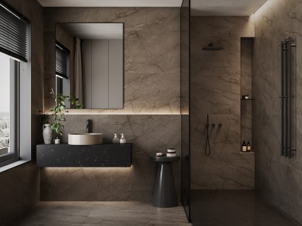 Керамогранит Gracia Чоко 11 (карвинг) PEI-4, R10 коричневый матовый — фото 4