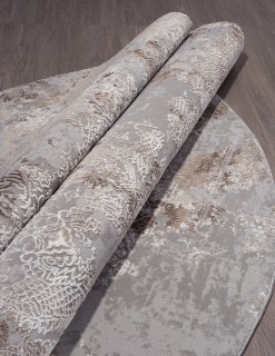 Ковер круглый Армина (ARMINA)  дизайн 03851C GREY / BROWN, форма круг — фото 4