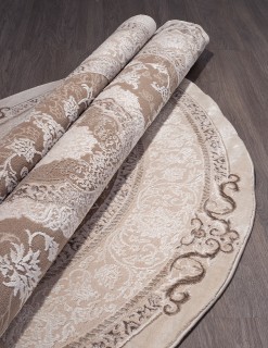 Ковер круглый Армина (ARMINA)  дизайн 03874B BROWN / BROWN, форма круг — фото 4