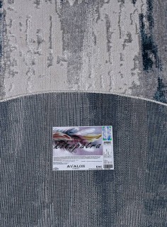 Ковер овальный Клеопатра (KLEOPATRA)  дизайн 37107A BLUE FLS / L.GREY, форма овал — фото 4