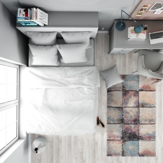 Ковер КАЛИФОРНИЯ  дизайн P535A BEIGE - DARK.POWDER, форма прямоугольник — фото 6