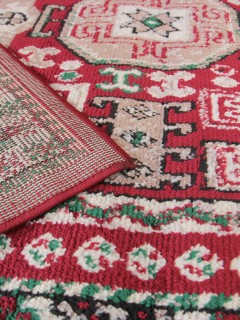 Ковер Дарга (DARGA)  дизайн F667 RED-CREAM, форма прямоугольник — фото 6